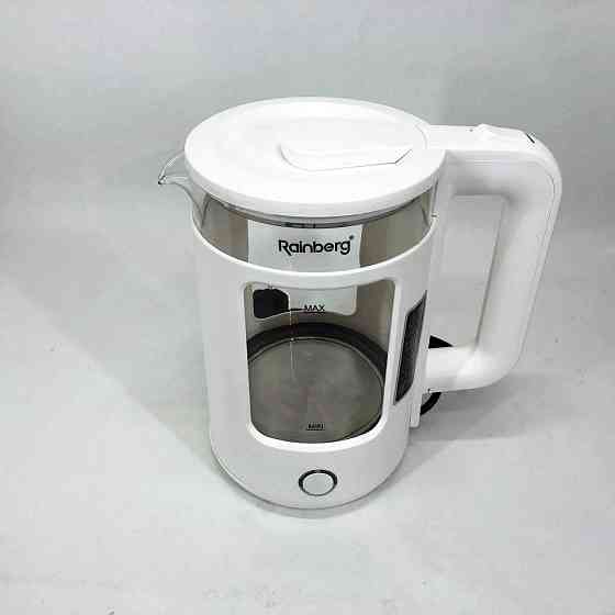 Потужний кухонний чайник Rainberg, Хороший електричний чайник скляний електричний QT-41 Львів