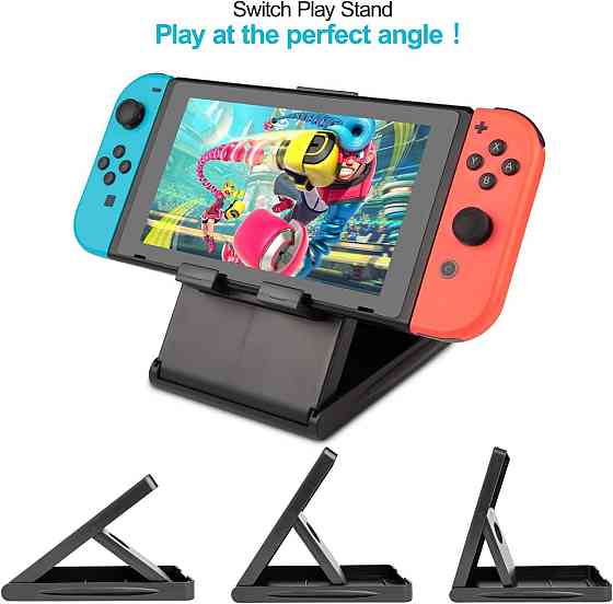 Аксессуары для Nintendo Switch 19-в-1 – чехол, зарядная станция, подставка, руль, грипсы, стекло, ка Киев