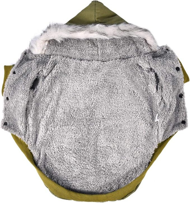 Демісезонна куртка-парка для собак DADAGOU 