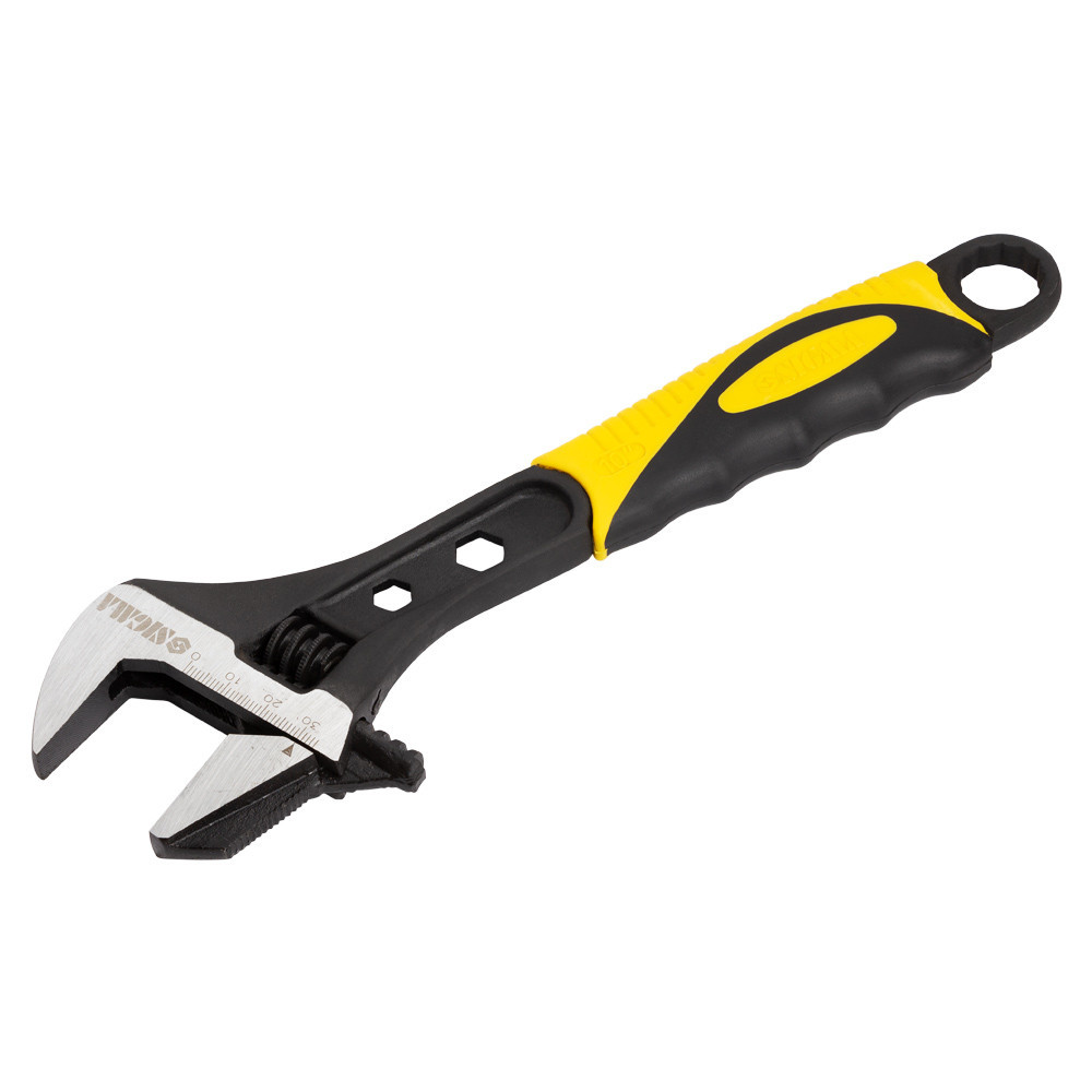 Ключ разводной с переставной губкой 250мм, 0-35мм CrV (TPR) SIGMA (4100931) Ровно - изображение 6