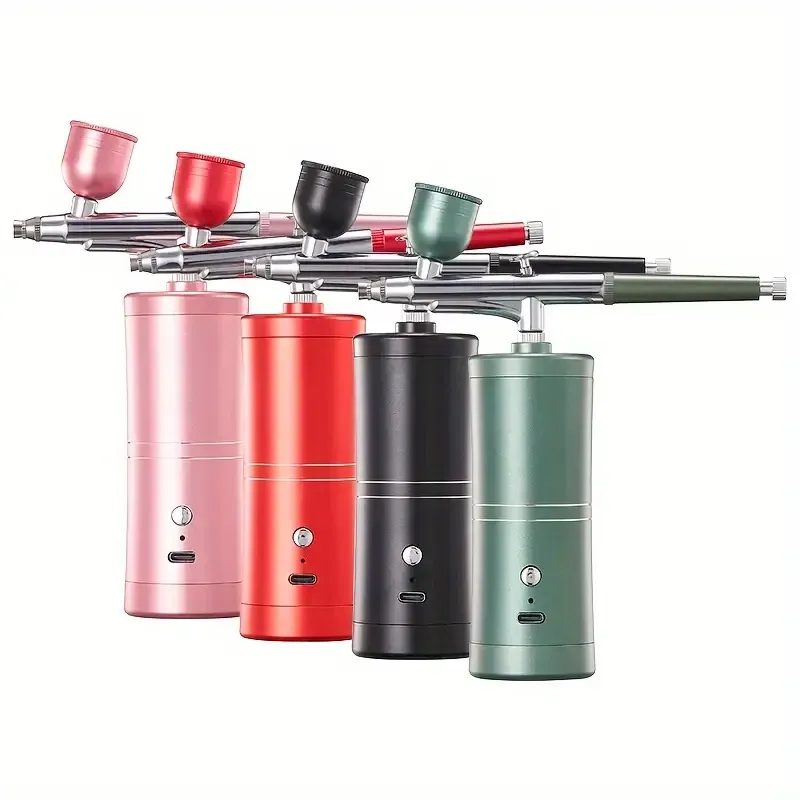 Портативний аерограф для манікюру, тату, випічки та авто Київ - фото 14