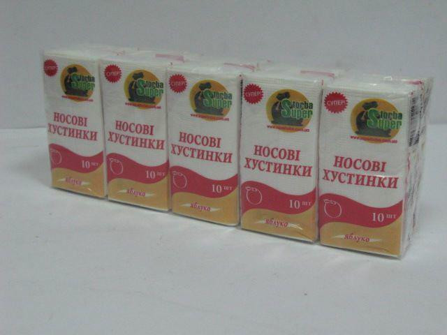 Паперовий носовичок Супер Торба яблуко (10 шт) Харків - фото 2