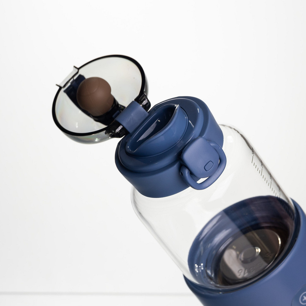 Пляшка з підігрівом для дитячого харчування та напоїв 300 мл з акумулятором підігрівач термос для дитячого харчування Синій HW01BL Коломия - фото 4