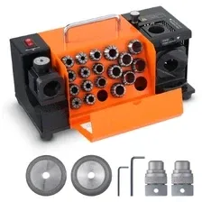 Ostrzałka do wierteł 120W - Stacja ostrząca 4500rpm Stalowa Regulowany kąt ostrza 95-135° 18 tulei zaciskowych Odpowiedni Київ