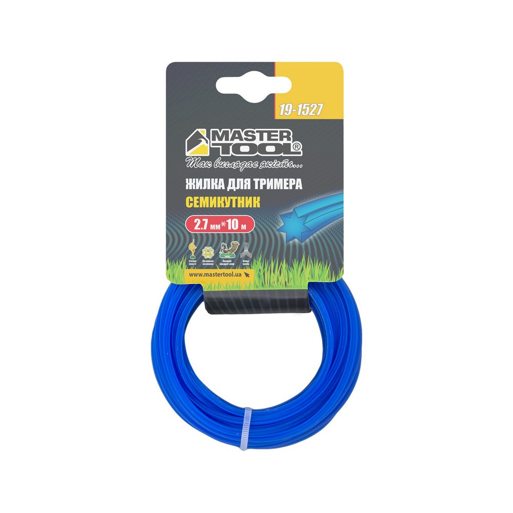 Жилка для тримера MASTERTOOL СЕМИКУТНИК 2,70 мм 10 м 19-1527 Коломия - фото 4