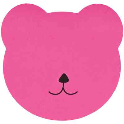 Папір для нотаток Axent з клейким шаром Bear 70х70мм,50 аркушів (2444-01-A) Вінниця