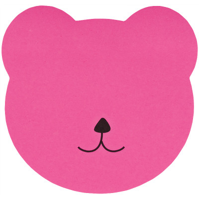 Папір для нотаток Axent з клейким шаром Bear 70х70мм,50 аркушів (2444-01-A) Вінниця - фото 1