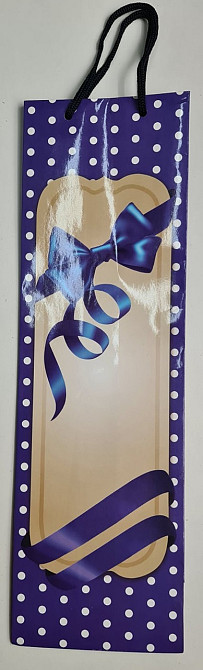 Пакет бумажный подарочный под бутылку  12/9/36(артBUT-08) (12 шт) Харьков - изображение 2