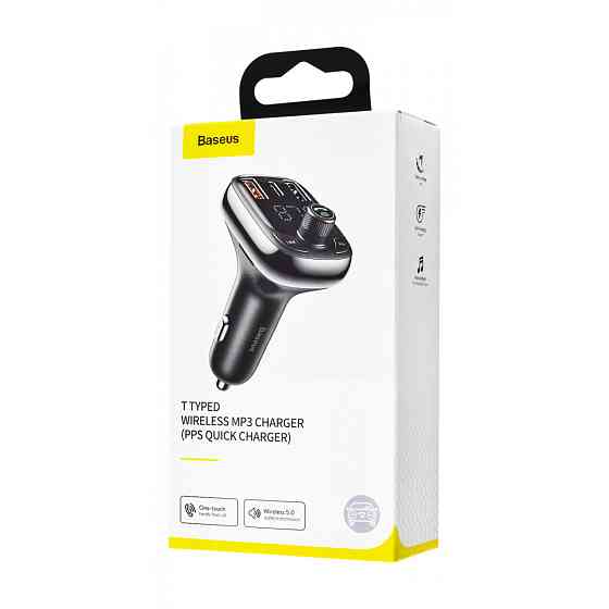 Автомобильное зарядное устройство для Baseus FM Launcher S-13 2USB + Type-C черный Львов