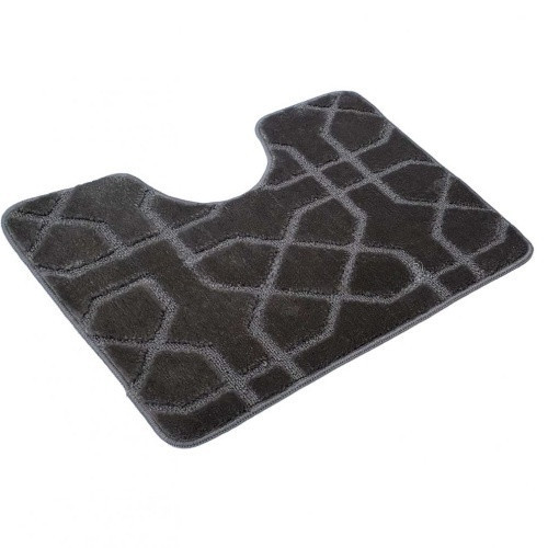 Килимок для ванної кімнати 60*50см U-виріз Геометрія Standard сірий поліпропілен Дариана Житомир - изображение 1