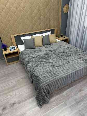 Плед-покрывало полоска Шарпей 200х230 см (+-5см) Серый (87-105) Киев