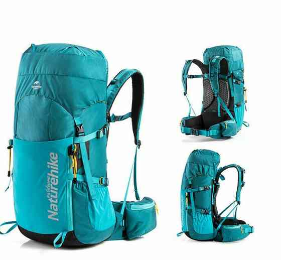 Рюкзак туристичний Naturehike NH18Y045-Q, 45 л, блакитний Київ