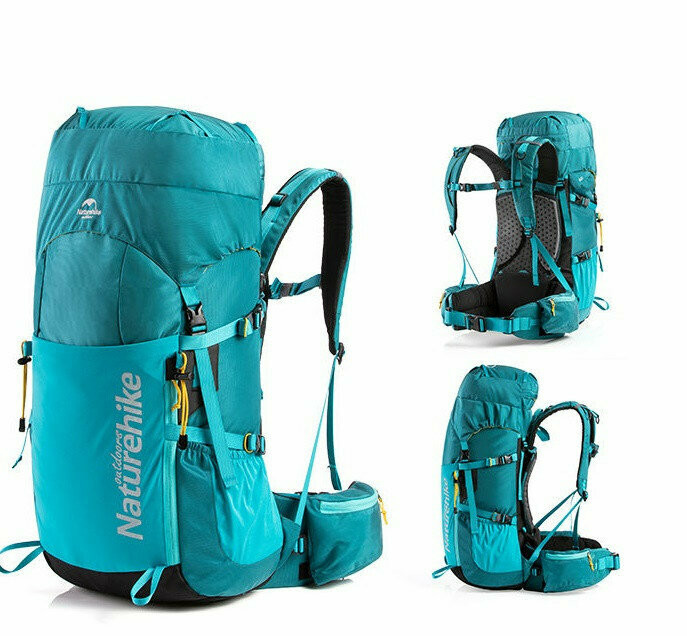 Рюкзак туристичний Naturehike NH18Y045-Q, 45 л, блакитний Київ - фото 2