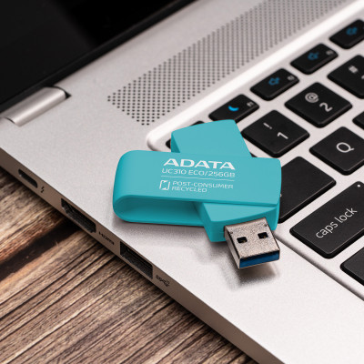 USB флеш накопитель ADATA 256GB UC310 Eco Green USB 3.2 (UC310E-256G-RGN) Винница - изображение 6