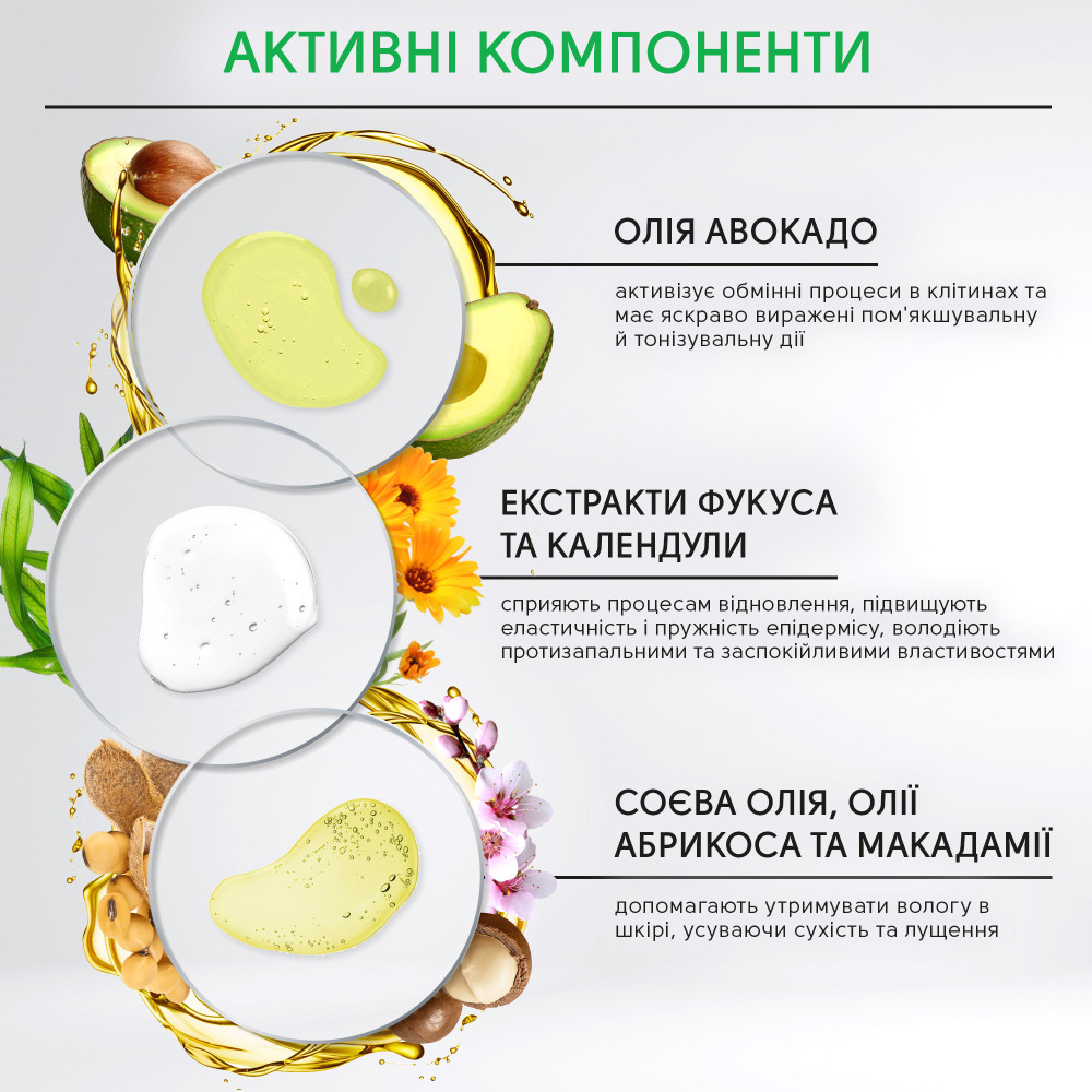 Масажний крем для рук та ніг з олією авокадо, екстрактами фукуса та календули Shelly 250 мл Київ - фото 5