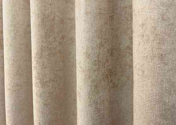 Шторна преміум тканина шеніл однотонний, колекція "VELMIRA Rich" колір бежевий 1926ш Київ
