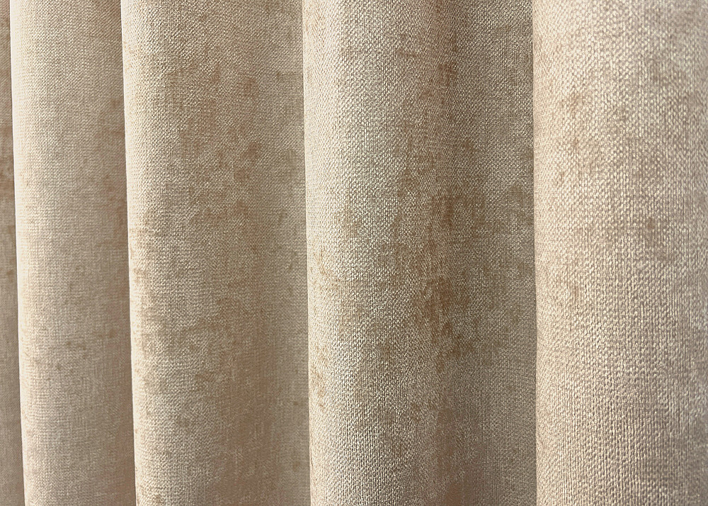 Шторна преміум тканина шеніл однотонний, колекція "VELMIRA Rich" колір бежевий 1926ш Київ - фото 4