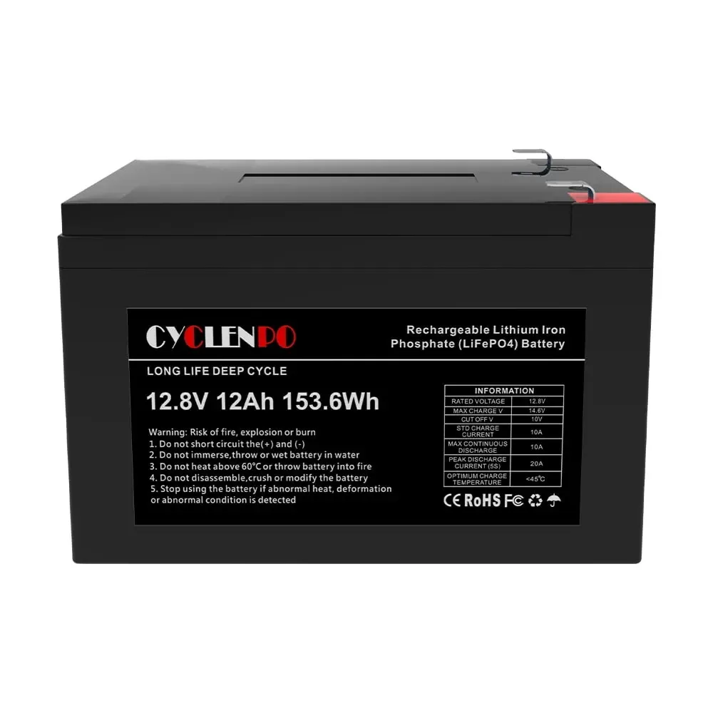 Акумуляторна батарея літій-залізо-фосфатна 12.8В 12Аг Cyclen 12.8V 12AH LiFePo4 (44-00076) Київ - фото 11