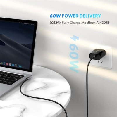 Дата кабель USB-C to USB-C 2.0m 60W US255 Black Gray Ugreen (50125) Винница - изображение 3