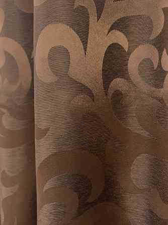 Комплект коротких штор VR-Textil Жакард Вензель № 478ш Світло-коричневий 130х170 см 2 шт (35-0407) Київ