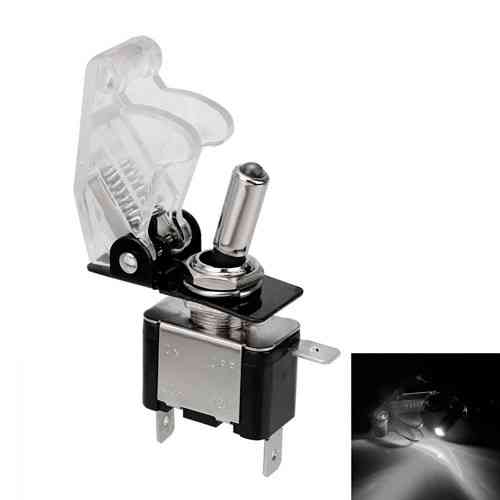 Тумблер-переключатель питания 12 В 20 А с LED, белый Киев