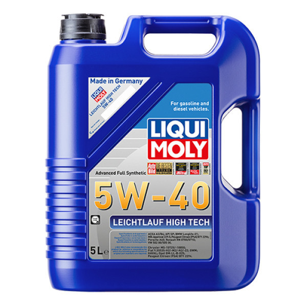 LIQUI MOLY Синтетична моторна олива - Leichtlauf High Tech 5W-40 5л. Коломия - фото 1