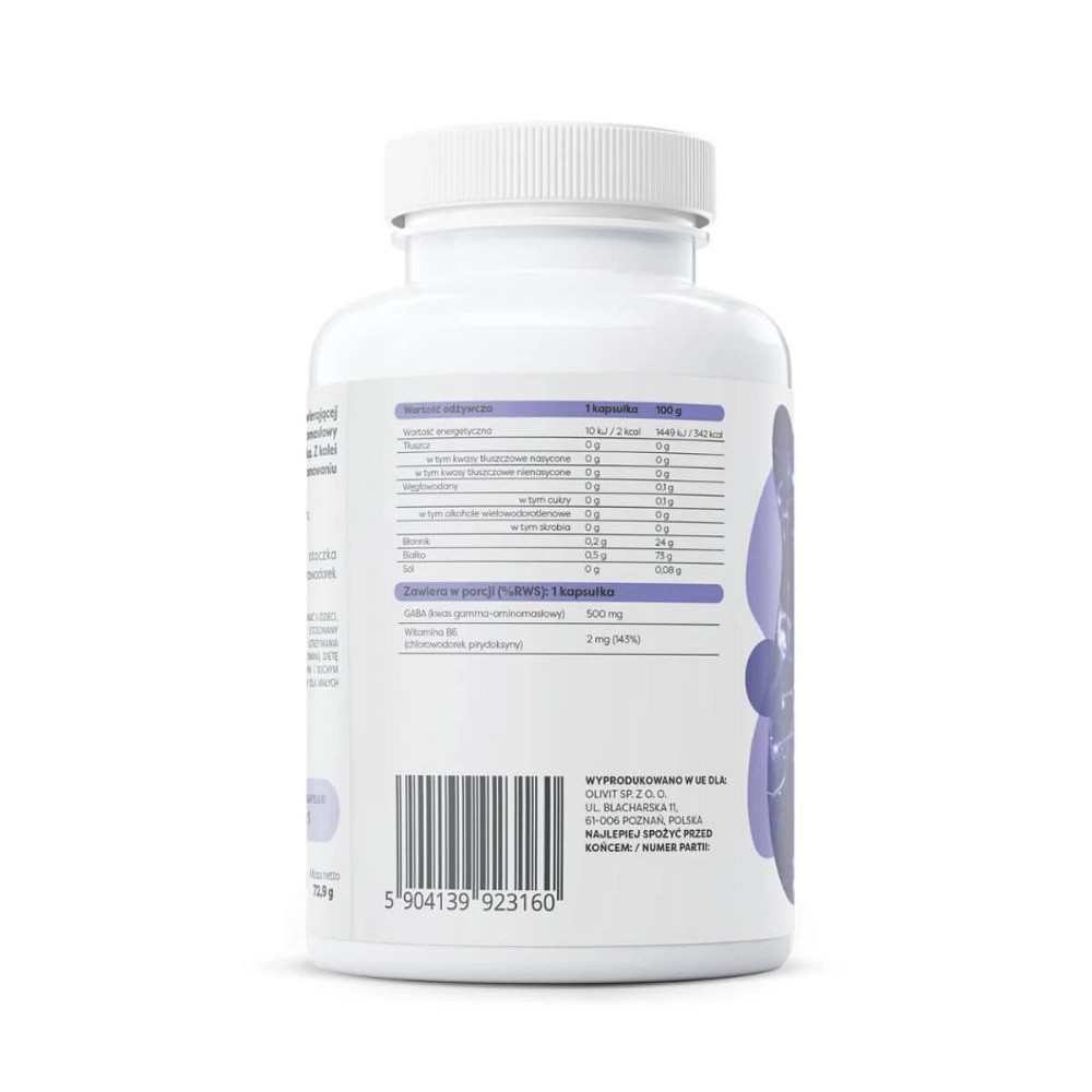 ГАМК + Вітамін B6 Osavi Gaba (500 mg + Vitamin B6) Vegan 120 caps Луцьк - фото 2