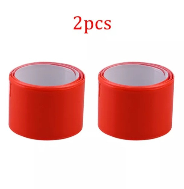 Светоотражающий браслет 2 штуки 40 на 3 см красный Киев - изображение 1