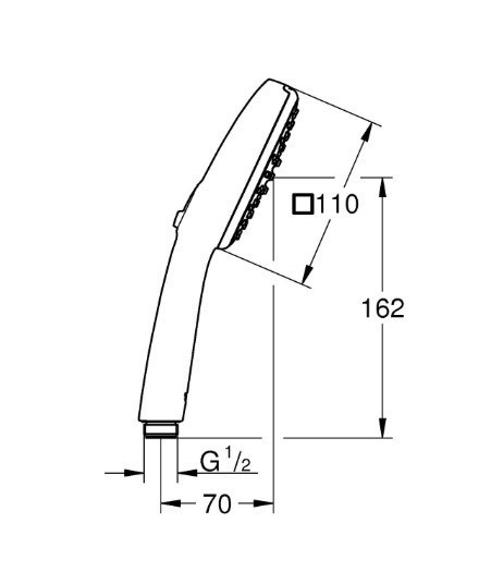 Ручний душ Grohe Tempesta Cube 110 2 режими (267462433)   ( 24288 ) Харьков - изображение 2
