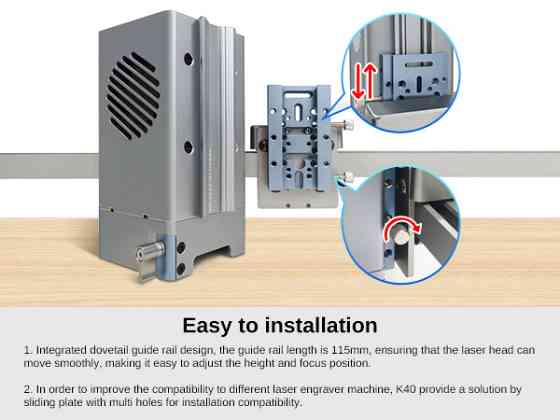 Лазерний різак Laser Tree K40 з подачею повітря 40Вт Київ