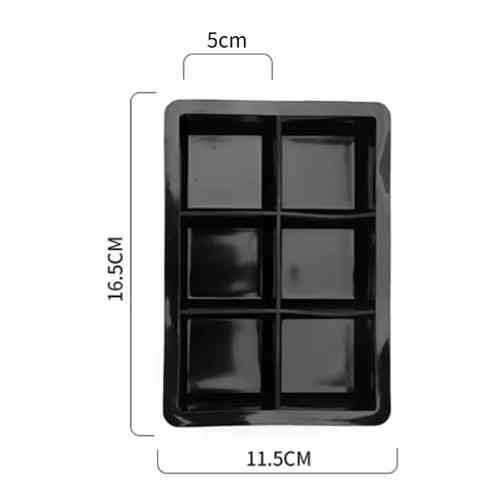 Силіконова форма для льоду з кришкою, 6 осередків Київ