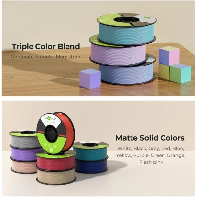 Пластик для 3D-принтера Creality Soleyin matte 1кг, 1.75мм, white (3301010512) Винница - изображение 4