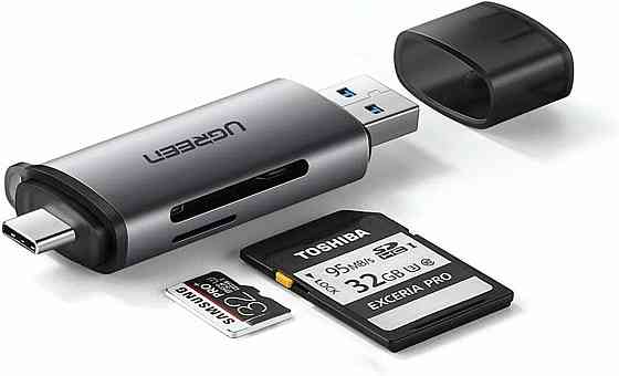 Кардрiдер UGREEN CM185 USB-C / USB-A Card Reader (UGR-50706) UGR-50706 Одеса