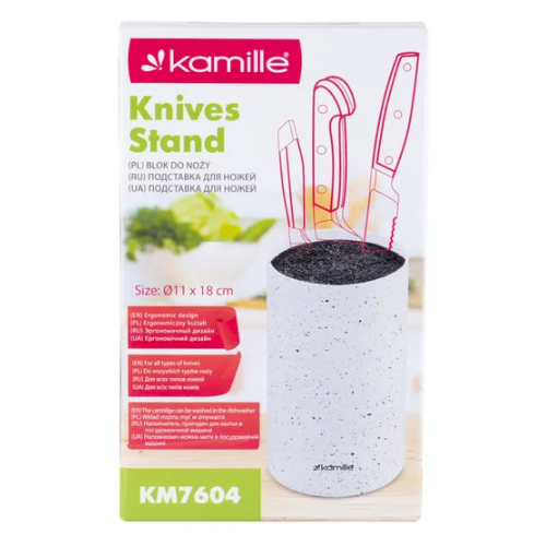 Підставка для ножів 18см (чорний,фіолетовий,зелений) 7604 KAMILLE Житомир - изображение 3