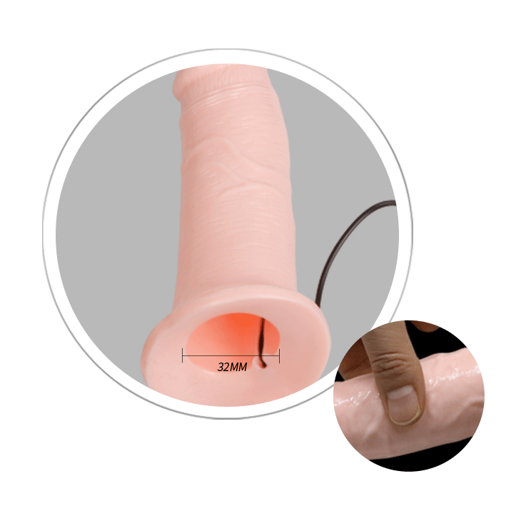 Страпон - Men's Pants Replacement Vibrating Strap On, 16,5 см Sex Aura Київ - фото 4