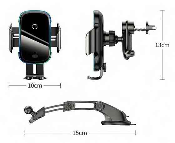 Держатель в машину с безпроводной Зарядкой; Baseus Light Electric 15W Киев