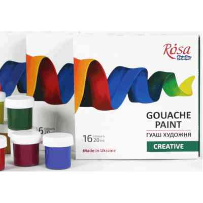 Гуашевые краски Rosa Studio Creative 16*20 мл (4823098531609) Винница