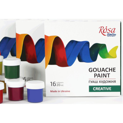 Гуашевые краски Rosa Studio Creative 16*20 мл (4823098531609) Винница - изображение 4