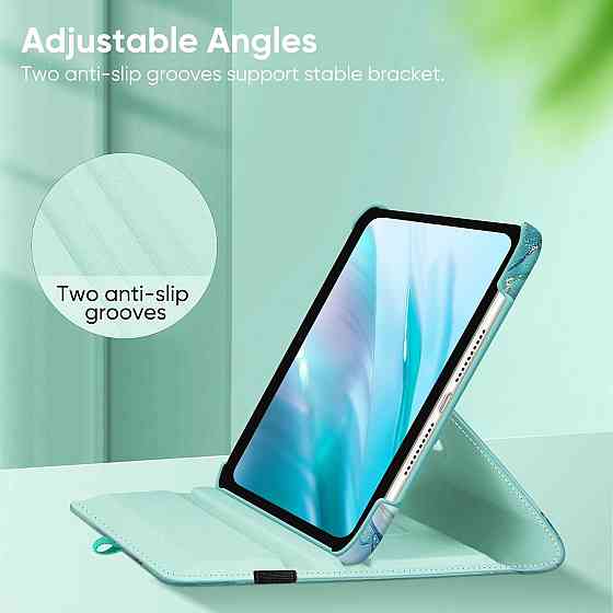 Чохол Fintie iPad mini 7 A17 Pro / mini 6 A2567-69 Marble Green 360° регульований підставка тримач Pencil Auto Sleep/Wake Київ