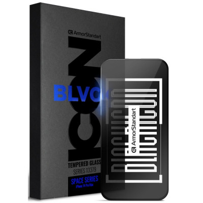Стекло защитное Armorstandart Space Black Icon Apple iPhone 14 Pro Max with cutout (ARM67728) Винница - изображение 1