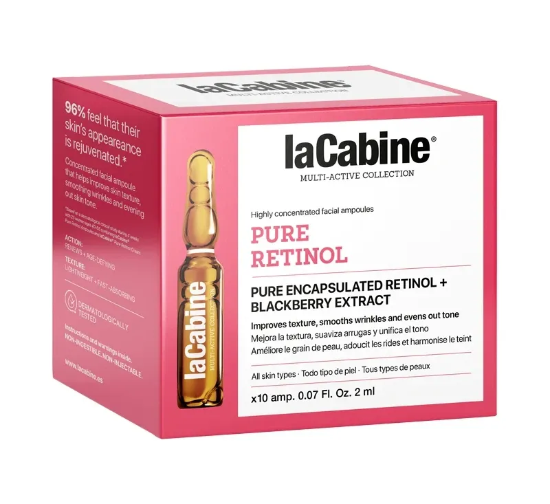 Висококонцентровані ампули з ретинолом для покращення текстури шкіри обличчя PURE RETINOL LaCabine, 10*2 мл Дніпро - фото 1