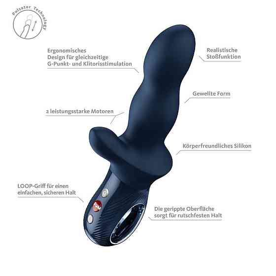 Пульсатор Fun Factory Bi Stronic Crave Nightblue Sex Aura Киев