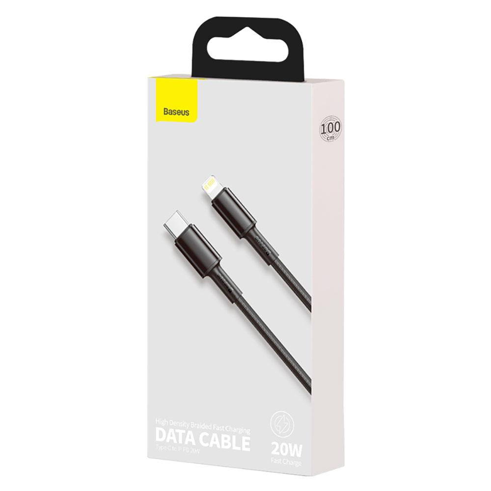 Кабель Baseus High Density Braided Fast Charging Data Cable Type-C to iP PD 20W 1m Black Одеса - фото 2