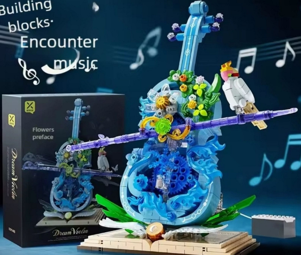 Конструктор подарочный скрипка цветы  450 блоков Lego. Харьков - изображение 6