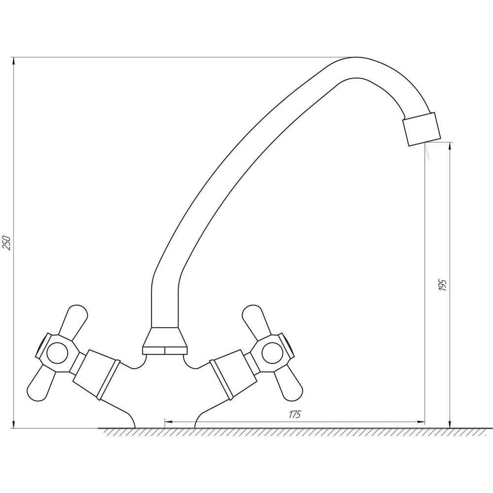 Змішувач для кухні Globus Lux GB-SHARM-0300-00 (000006143) Київ - фото 4