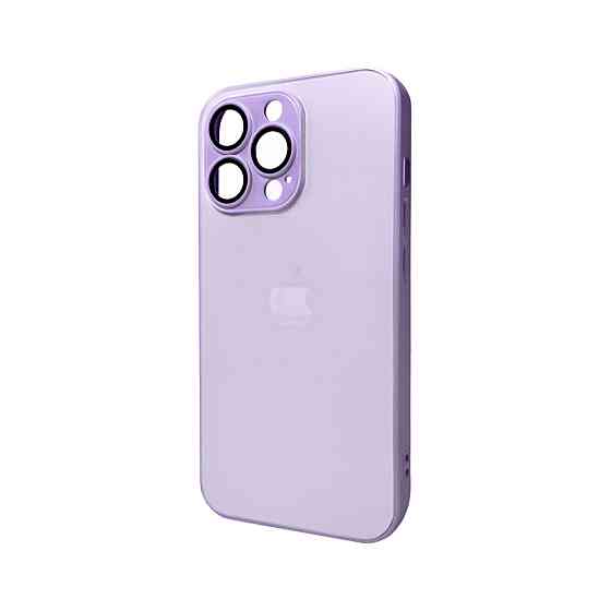Чохол для смартфона AG Glass Matt Frame Color Logo for Apple iPhone 12 Pro Max Light Purple Киев