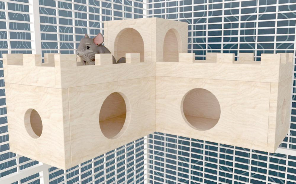 Домик для шиншиллы 