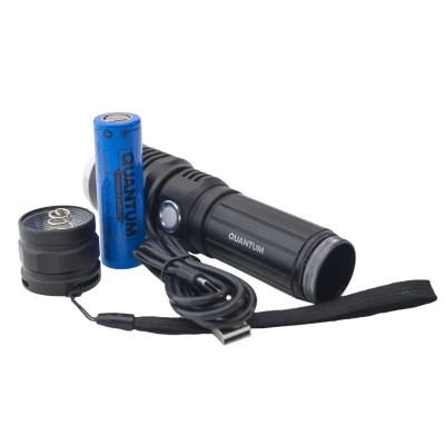 Ліхтар Quantum Solid-H 10W LED з USB-C + Li-ion21700/4000mAh (QM-FL1020-21700/4000-PB) Вінниця - фото 2
