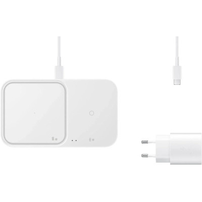 Зарядний пристрій Samsung Duo 15W wirh Power Adapter White (EP-P5400TWEGEU) Вінниця - фото 2