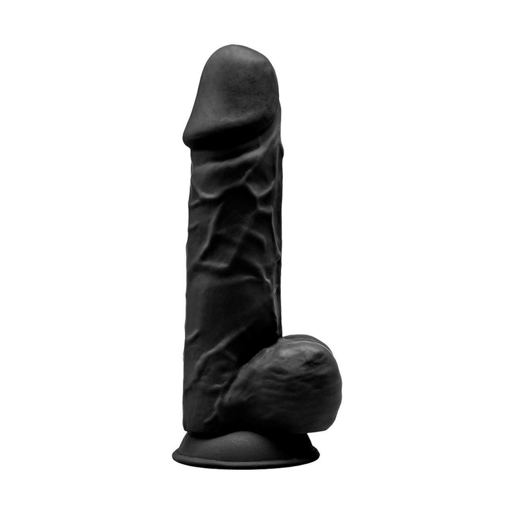 Фалоімітатор SilexD Norman Black (MODEL 4 size 8.5in), двошаровий, силікон + Silexpan, діаметр 5 см Sex Aura Київ - фото 2